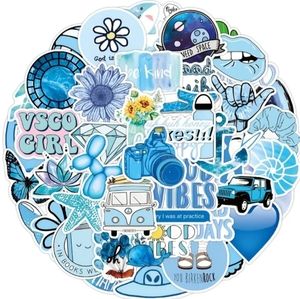 50 Stickers | No Repeats | Waterproof | Durable | Reusable | Brand New